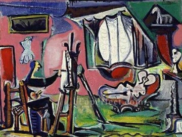 El pintor y su modelo 1963 Pablo Picasso Pinturas al óleo